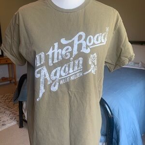 On the Road Again Graphic Tee - Olive